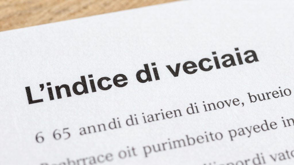Che cos'è l'indice di vecchiaia